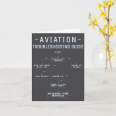 Aviation Troubleshooting Guide - Funny Air Mechani カード (黄色い花)