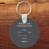 Aviation Troubleshooting Guide - Funny Air Mechani キーホルダー (正面)