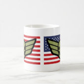 Aviator Badge American Flag コーヒーマグカップ (中央)