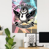 Aviator Penguin ポスター (ホームオフィス)