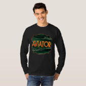 Aviator Profession career worker working quotes  2 Tシャツ (正面フル)