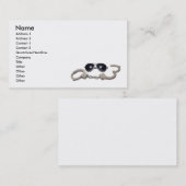 AviatorGlassessHandcuffs103110の名前は、1つに…演説します 名刺 (正面/裏面)