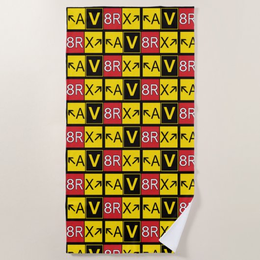 Aviatrix - AV8RX - ビーチタオル (正面)