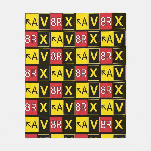 Aviatrix - AV8RX - フリースブランケット (正面)
