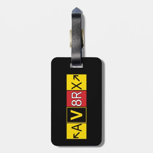 Aviatrix - AV8RX - ラゲッジタグ (裏面縦)
