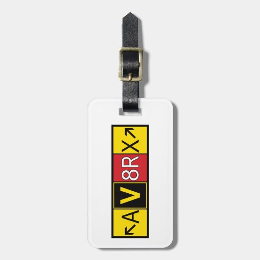 Aviatrix - AV8RX - ラゲッジタグ (正面縦)
