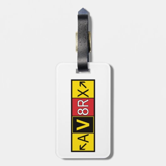 Aviatrix - AV8RX - ラゲッジタグ (裏面縦)