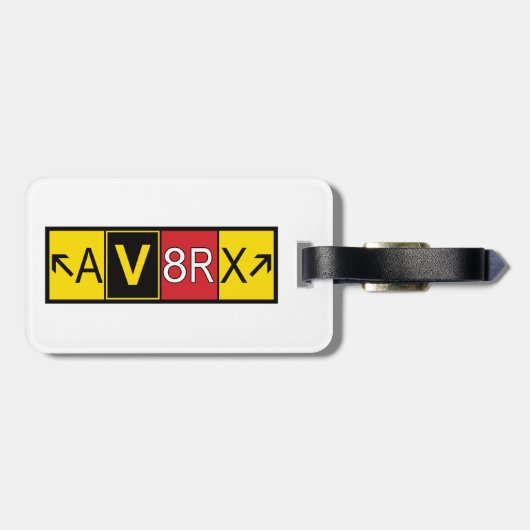 Aviatrix - AV8RX - ラゲッジタグ (裏面横)