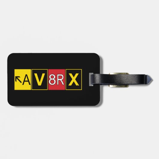 Aviatrix - AV8RX - ラゲッジタグ (裏面横)
