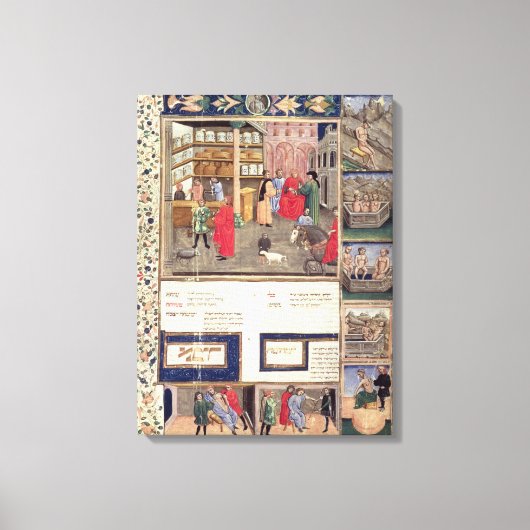 Avicennaの「医学の規範」より キャンバスプリント (正面)