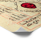 Avicennaの「医学の規範」より ポスター (角)