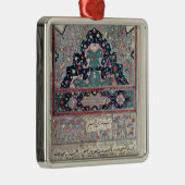 Avicenna 1632年著薬のキャノンからのページ メタルオーナメント (右)