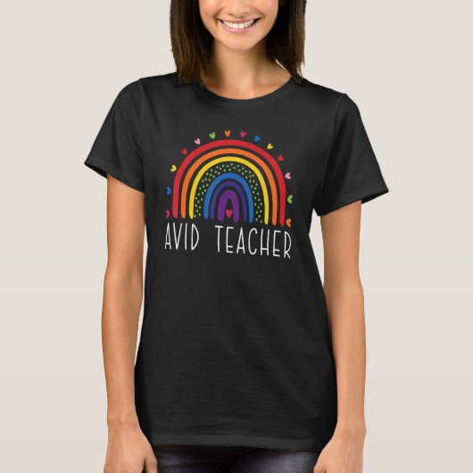 AVID先生ボホレインボー新学期アグアット Tシャツ (正面)