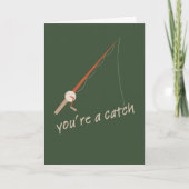 Avid Fisherman Father's Day Card カード (正面)