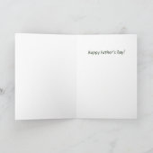 Avid Fisherman Father's Day Card カード (内部)