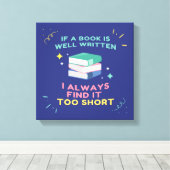 Avid Reader I - Jane Austen引用文 キャンバスプリント (インサイチュ (ウッドフロア))