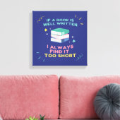 Avid Reader I - Jane Austen引用文 キャンバスプリント (インサイチュ (リビング))