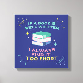 Avid Reader I - Jane Austen引用文 キャンバスプリント