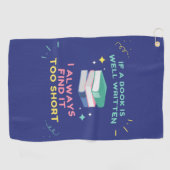 Avid Reader I - Jane Austen引用文 ゴルフタオル (横)