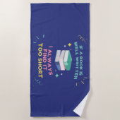 Avid Reader I - Jane Austen引用文 ビーチタオル (正面)