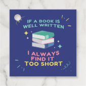 Avid Reader I - Jane Austen引用文 フェイバータグ (正面)