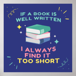 Avid Reader I - Jane Austen引用文 ポスター