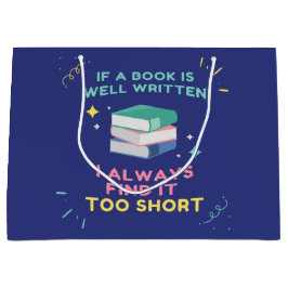 Avid Reader I - Jane Austen引用文 ラージペーパーバッグ