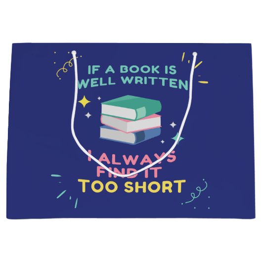 Avid Reader I - Jane Austen引用文 ラージペーパーバッグ (正面)