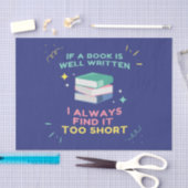 Avid Reader I - Jane Austen引用文 薄葉紙 (クラフト)