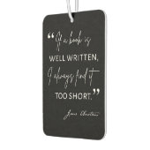 Avid Reader II - Jane Austen引用文 カーエアーフレッシュナー (左)