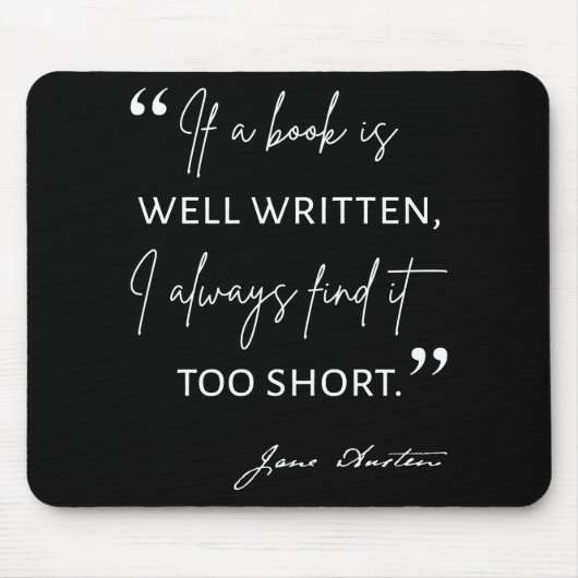 Avid Reader II - Jane Austen引用文 マウスパッド (正面)