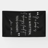 Avid Reader II - Jane Austen引用文 横断幕 (横)