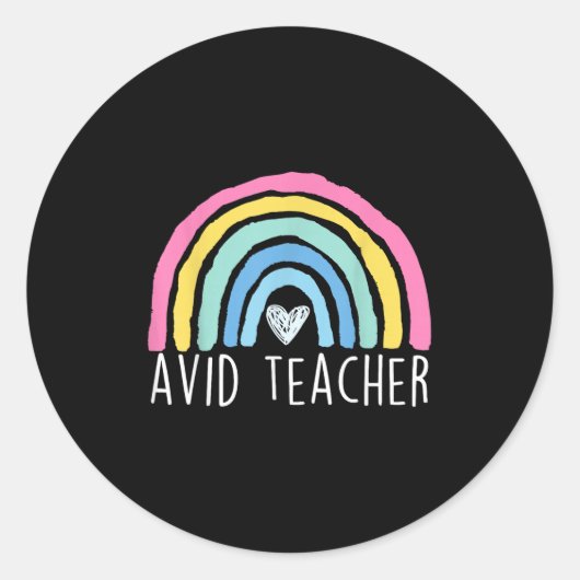 Avid Teacher Advancement Via Individual Appreciati ラウンドシール (正面)