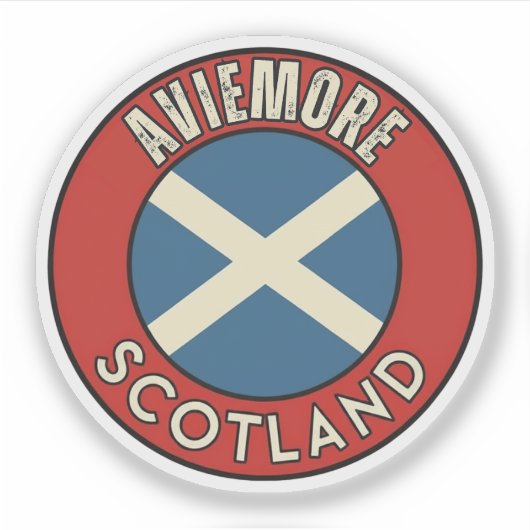 Aviemore, Scotland シール (正面)