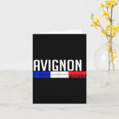 Avignon France Flag Travel Souvenir For Locals And カード (黄色い花)