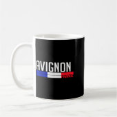 Avignon France Flag Travel Souvenir For Locals And コーヒーマグカップ (左)