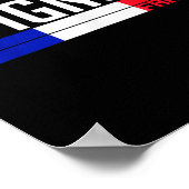 Avignon France Flag Travel Souvenir For Locals And ポスター (角)