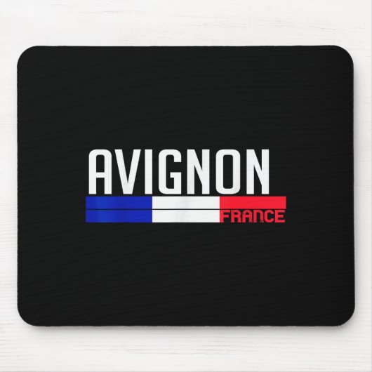 Avignon France Flag Travel Souvenir For Locals And マウスパッド (正面)