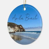 Avila Beach California Ocean Photography Christmas セラミックオーナメント (左)