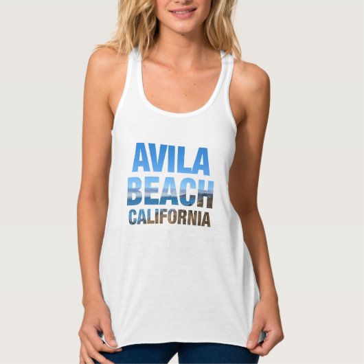 Avila Beach California Vacation Women's タンクトップ (正面)