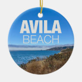 Avila Beach Overlook Photography Christmas セラミックオーナメント (正面)