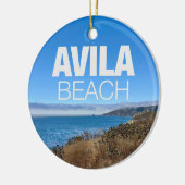 Avila Beach Overlook Photography Christmas セラミックオーナメント (左)