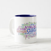 Avinashのラベルの雲のマグ ツートーンマグカップ (正面左)