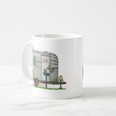 Avionのキャンピングカートレーラー コーヒーマグカップ (正面左)