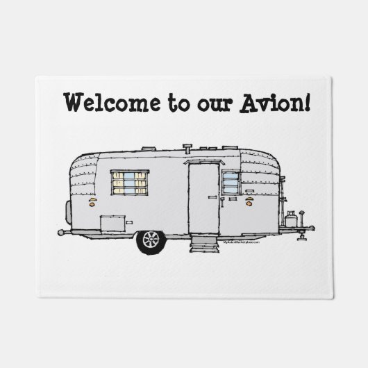 Avion Doormat -パーソナライズの準備ができました。 ドアマット (正面)