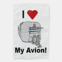 Avion Trailer Garden Flag_frontビューヴィンテージ