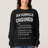 Avionic Engineer おもしろい Dictionaryの定義 スウェットシャツ (正面)
