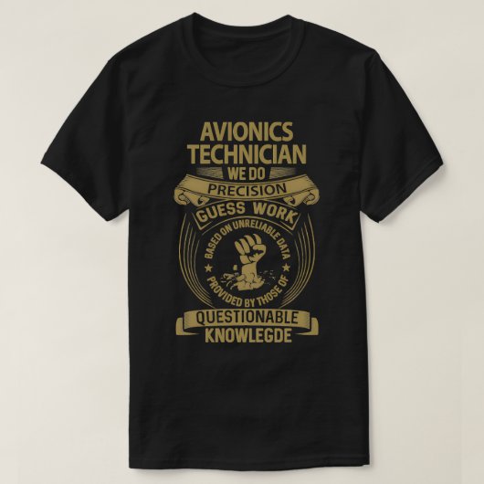 Avionics技術者Precision 1を実行 Tシャツ (デザイン正面)