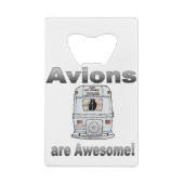 Avionsはリアメタルグレードのアンビジョン クレジットカード栓抜き (裏面)