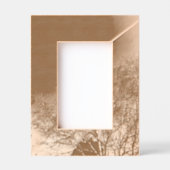 avions et arbre sur noir レーザー彫刻フレーム (正面)